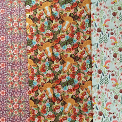 USAコットン《Farm Floral》輸入ハギレ生地　生地幅×90cm 5枚目の画像