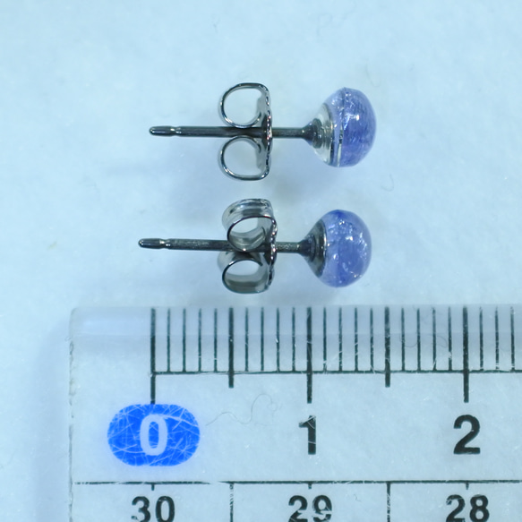 （1 件）坦桑石耳釘（5 毫米，鈦柱） 第5張的照片