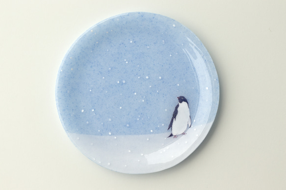 【ガラス】ペンギンの小皿 12 1枚目の画像