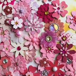 2サイズ爽やかなブルー系ペーパーフラワー その他素材 kamitote 通販