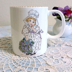 ♡マグカップ(スミレの花束を持つ少女) 1枚目の画像