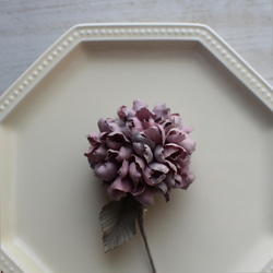 【布花】繡球胸花（古色紫）/獨一無二 第4張的照片
