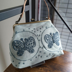 [免運費] Mina Perhonen / Forest Wing GR Gamaguchi Multi Pouch 現在帶肩 第1張的照片