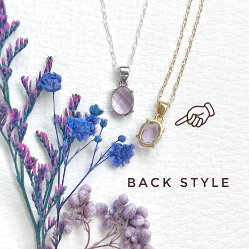 JORIE】宝石質ライトアメジストネックレス14kgf 、S925使用 necklace