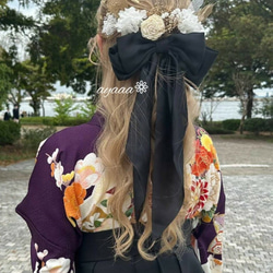 金箔 ウエディング 結婚式 色打掛 卒業式 髪飾り 成人式 和装 袴 前撮り 12枚目の画像