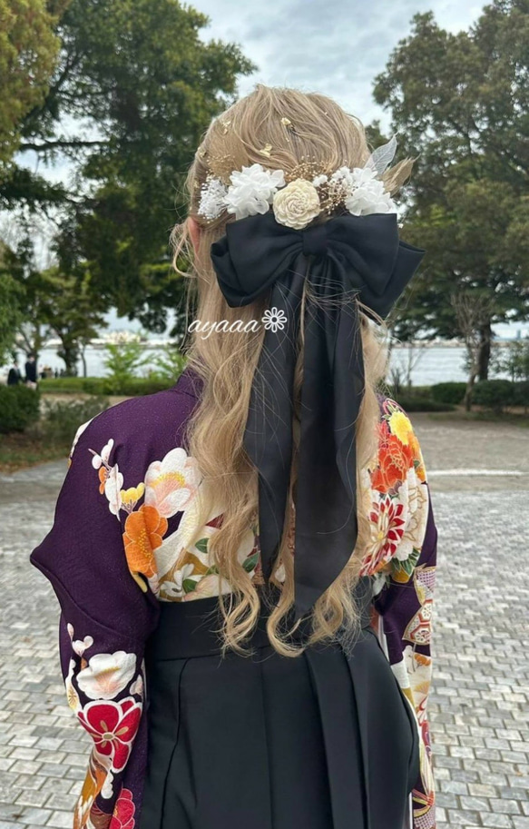 金箔 ウエディング 結婚式 色打掛 卒業式 髪飾り 成人式 和装 袴 前撮り 12枚目の画像