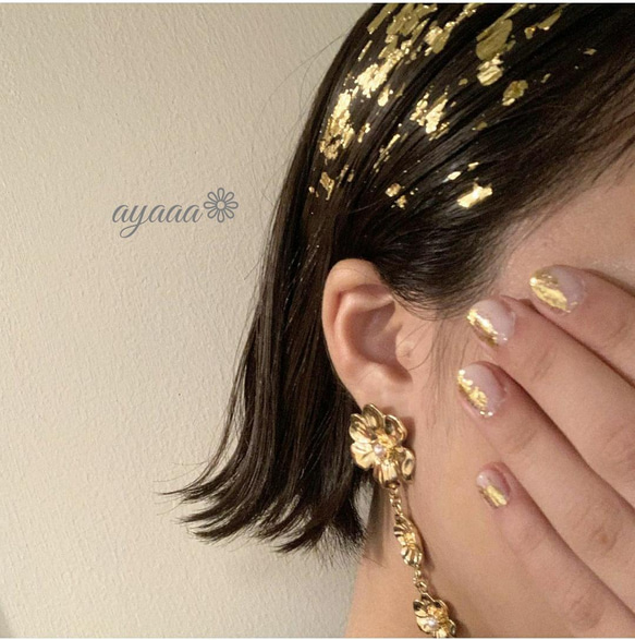 金箔 ウエディング 結婚式 色打掛 卒業式 髪飾り 成人式 和装 袴 前撮り 1枚目の画像