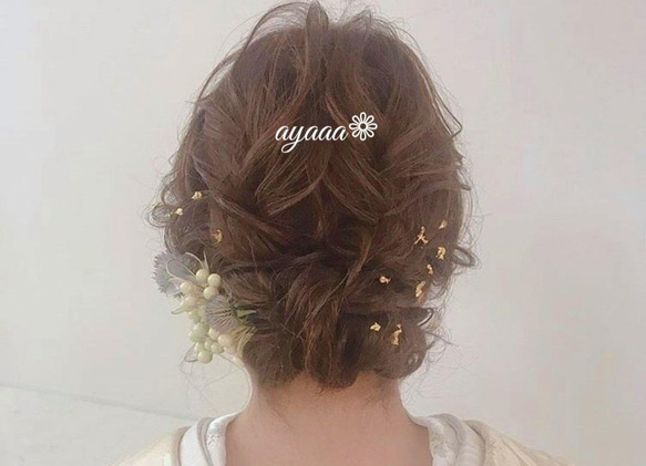 金箔 ウエディング 結婚式 色打掛 卒業式 髪飾り 成人式 和装 袴 前撮り 10枚目の画像