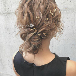 金箔 ウエディング 結婚式 色打掛 卒業式 髪飾り 成人式 和装 袴 前撮り 9枚目の画像