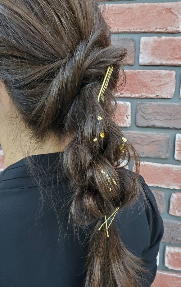 金箔 ウエディング 結婚式 色打掛 卒業式 髪飾り 成人式 和装 袴 前撮り 5枚目の画像