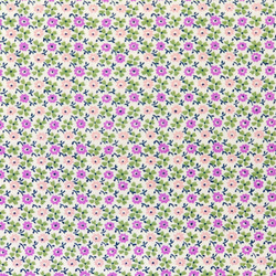 シーチング生地【50×110cm】 小花柄 花柄 小さい花 細かい ミニ ボタニカル 小物づくり ピンク 紫 パープル 2枚目の画像