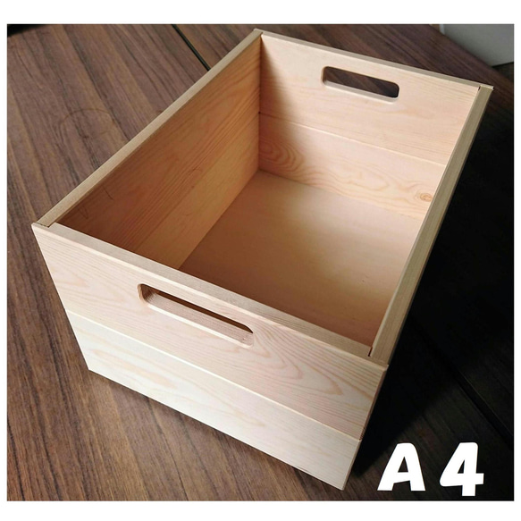 新品 りんご箱 3箱 // ウッドボックス 収納 木箱 ディスプレイ