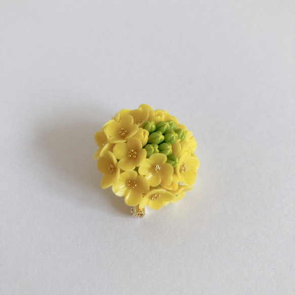 菜の花ブローチ〜春の訪れ 3枚目の画像