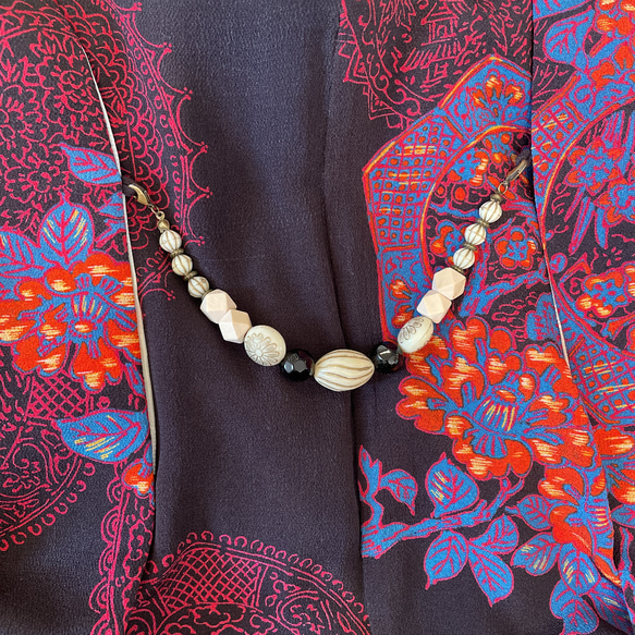 送料無料着物　羽織　羽織紐　アクセサリー　アクリルビーズ　帯　和服　和装　和物 6枚目の画像