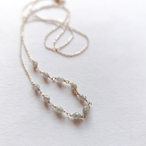 極美品❣️ Canal 4℃ K10 ホワイトゴールド ダイヤモンドネックレス 4