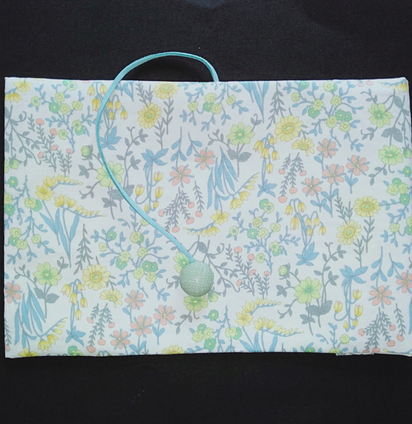 布のブックカバー（植物柔らか） 2枚目の画像