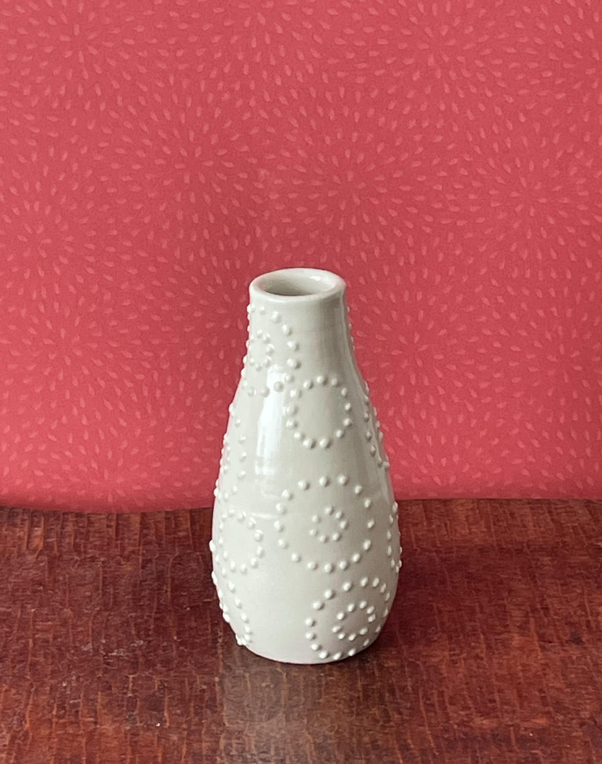 花模様 陶器の花瓶 ZA445