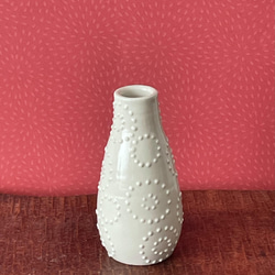 【花瓶】　手描き 花模様が素敵 花模様 陶器の花瓶 ZA445