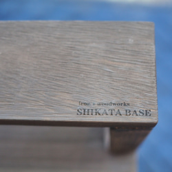 【Shikatabase】アイアンローテーブル アイアン家具【サイズオーダー可能】 7枚目の画像