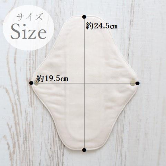 【完売】３枚セット▶生理ケア・少量の水分ケア▶防水布入り▶オーガニックコットン布ナプキン▶パステルフラワー 9枚目の画像