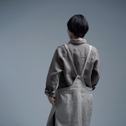 [S size] [Introduction] Linen Shirt Unisex shirt / 丁香茶 t034e-cja 第4張的照片