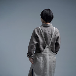 【Lサイズ】【入門編】 Linen Shirt 男女兼用シャツ / 丁子茶(ちょうじちゃ) t034e-cja2-l 7枚目の画像