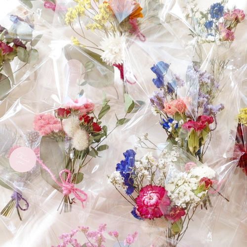 ミニドライフラワー mini dryflower bouquet 10点set ミニドライフラワーブーケ プチ