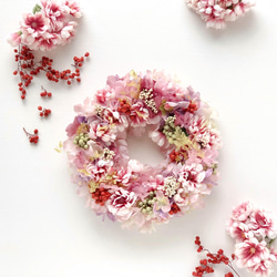 山桜と紫陽花のリース＊ひなまつり＊母の日ギフト 4枚目の画像