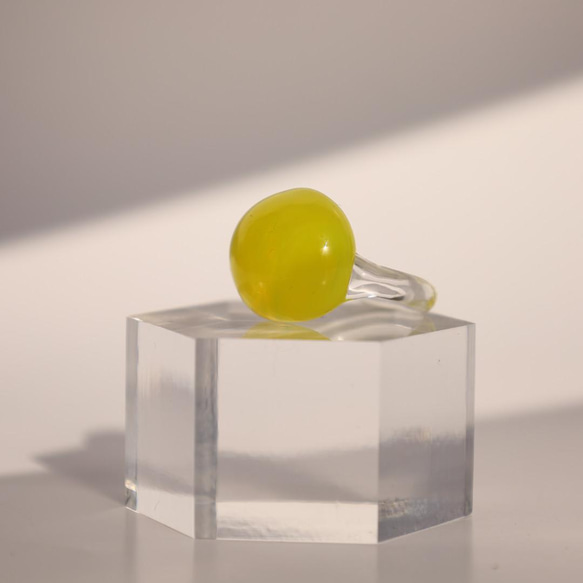ガラスのリング“Candy”　-ミモザ- 5枚目の画像