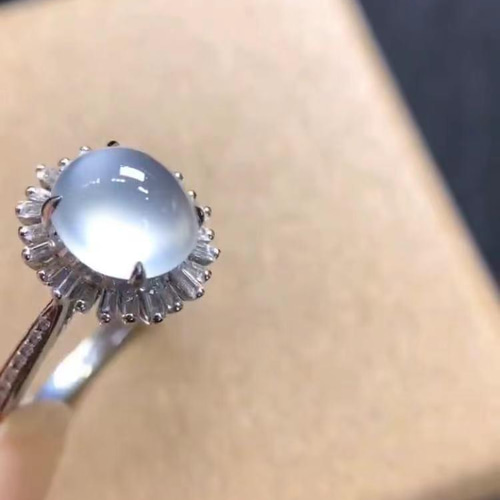 448（カスタマイズ））高級天然アイスジェダイトリング 指輪・リング