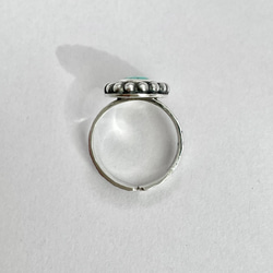 天然石ターコイズビンテージ風シルバーリング　フリーサイズ１２号〜　〈送料無料〉SR-047 11枚目の画像