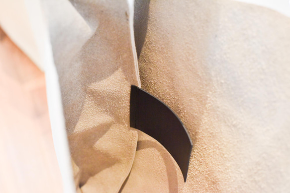 ビッグレザーショッパー／ライトグレー 