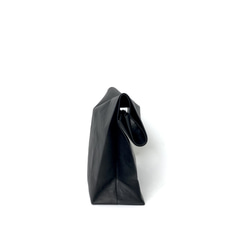 KAMIBUKURO(紙 袋) Lサイズ 国内本馬革製 ブラック 3枚目の画像