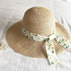 リバティ　ジョゼフィンズ・ガーデン×French linen hat 1枚目の画像