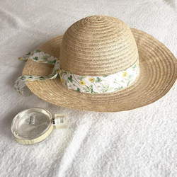 リバティ　ジョゼフィンズ・ガーデン×French linen hat 6枚目の画像