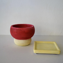 静物画から抜け出したような植木鉢　Noppo and Dango : RED 5枚目の画像