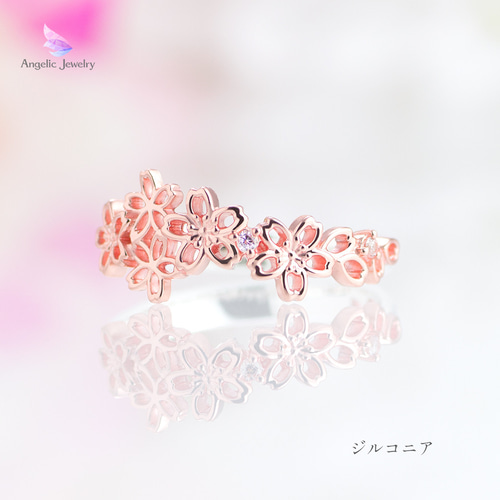 ≪SERASTINY / セラスティニー≫SSR-4 桜-SAKURA- 透かしリング