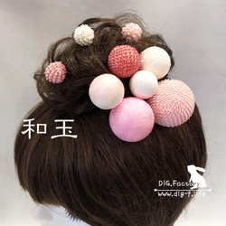 no.75 ハンドメイド　くすみカラーのアンティーク調ヘアアクセサリー✩.*˚ つまみ細工〉半くすの髪飾り(臙脂色) | iichi 日々の暮らしを心地よく