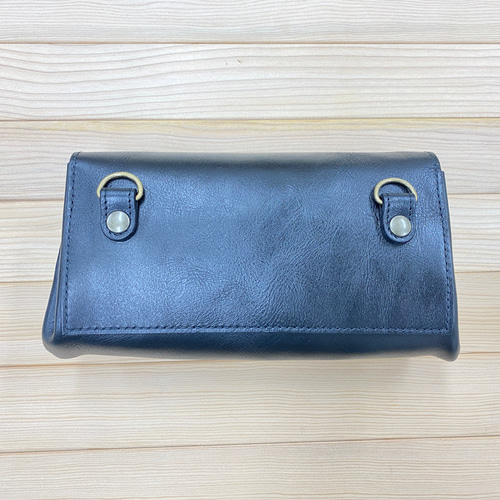 お財布ショルダーポーチ（ブラック）カード40枚分 バッグや