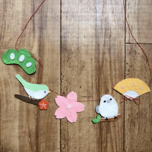 【1点限定品♡】うさぎのおひな祭りガーランド　ひなまつり　ミニチュア ガーランド うさぎひな祭り ひな人形 (100円ショップ 100円均一