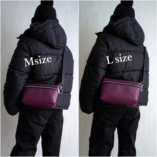 秋冬レオパード柄エコファー×エコレザーミニショルダーバッグ｜ヒョウ