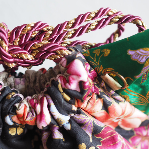 ★美品・一点物★メアリーフランシス ショルダーバッグ 珊瑚・花モチーフ ブラック MARY AL TERNA | 花籠ショルダーバッグ – H+HELIOTROPE