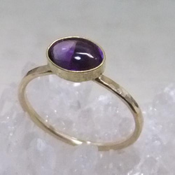 amethyst＊アンティーク調14kgf ring 1枚目の画像