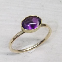 amethyst＊アンティーク調14kgf ring 6枚目の画像