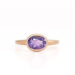 SV(GP) Candy ring / Amethyst 1枚目の画像