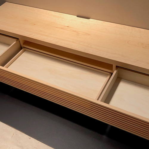 【美品】ハンドメイド作家　テレビボード　テレビ台　無垢材 1_1115aae58172062304998a009958