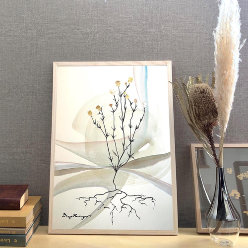 絵画 インテリア アート (Thanks always as ever/Lサイズ) 額