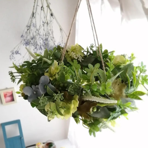 360度楽しめる♪】グリーンフライングリース アーティフィシャル