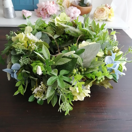 360度楽しめる♪】グリーンフライングリース アーティフィシャル