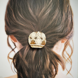 選べる！インド刺繍リボン使用☆ヘアアクセサリー☆[H/Bg.Gld/S